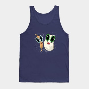 Happy kawaii rolling pin and dough characters. Tank Top